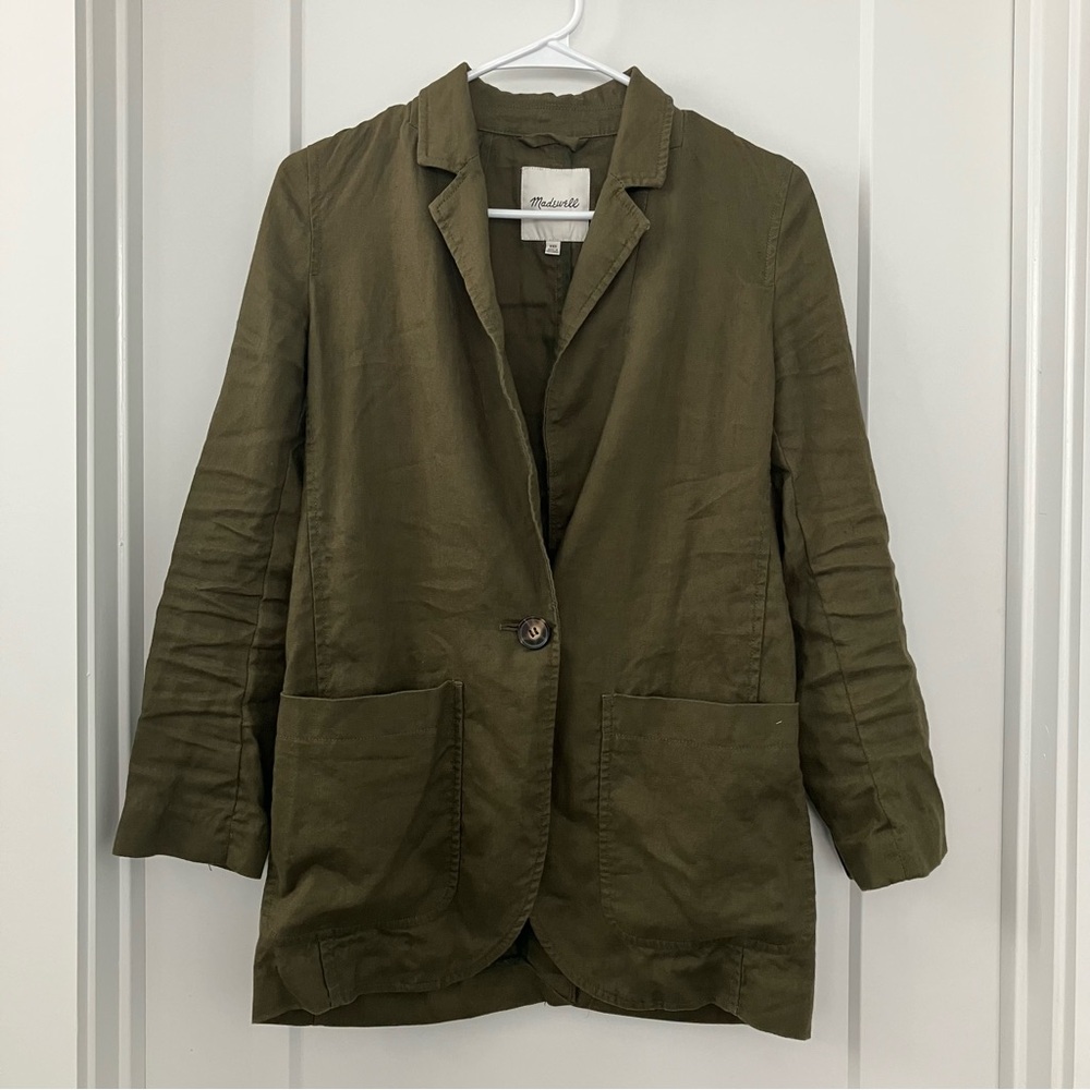 Madewell Linen Larsen Blazer - Picture 3 of 5